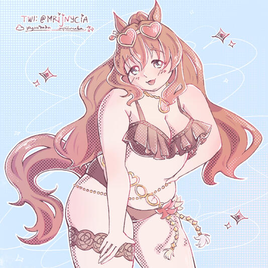 summer maruzensky umamusume fanart