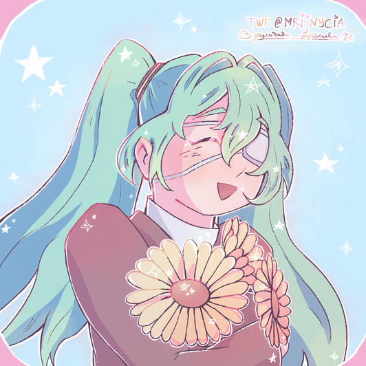 monitoring miku fanart