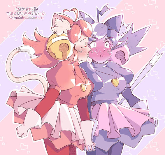 mew mew from deltarune yuri fanart